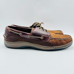 Sperry Shoes Mens 12 Brown Suede Boat Deck Loafers Slip On Casual Moccasins